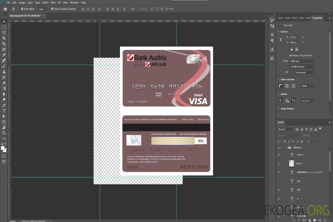 Carte visa Autriche Banque Autriche template Carte visa Autriche Banque Autriche template
